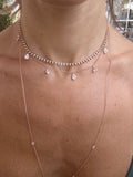 Spikey Delicate Tennis Necklace