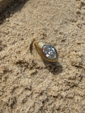 2 Carat LAB Diamond Oval Puffy Ring