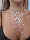 MINI Gold Mirror Star of David Necklace