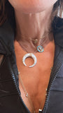 MINI Gold Mirror Star of David Necklace