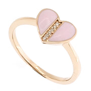 Enamel Heart Ring