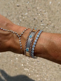 Wide Evil Eye Cuff with Diamonds