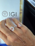 Marquise Diamond Encrusted Line Ring