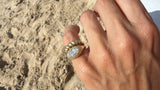 1 Carat LAB Diamond Oval Puffy Ring