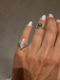 Marquise Diamond Encrusted Line Ring