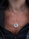 Classic Circle Necklace with Mother of Pearl