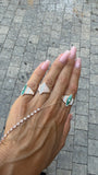 Marquise Diamond Encrusted Line Ring