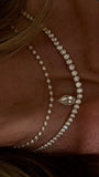4 Carat Pear with Bezel Set diamonds LAB