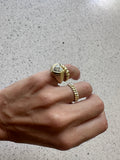 2 Carat LAB Diamond Heart Puffy Ring