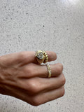 2 Carat LAB Diamond Heart Puffy Ring