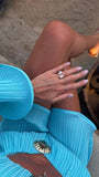 Double Pear LAB Diamond Ring
