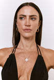 Rectangle Diamond Neclace with Mother of Pearl