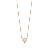 DIAMOND HEART CUT SOLITAIRE NECKLACE