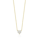 DIAMOND HEART CUT SOLITAIRE NECKLACE