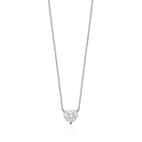 DIAMOND HEART CUT SOLITAIRE NECKLACE