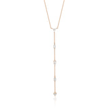 MULTI SHAPE DIAMOND Y NECKLACE